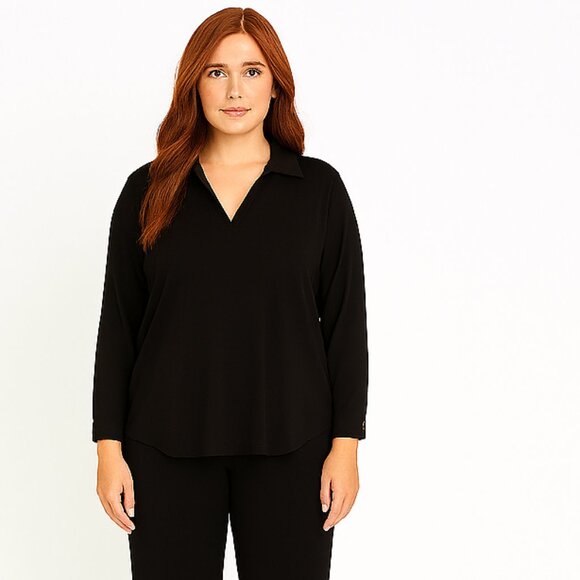 Jones New York Signature Black Women's Blouse Size Large - Picture 6 of 6